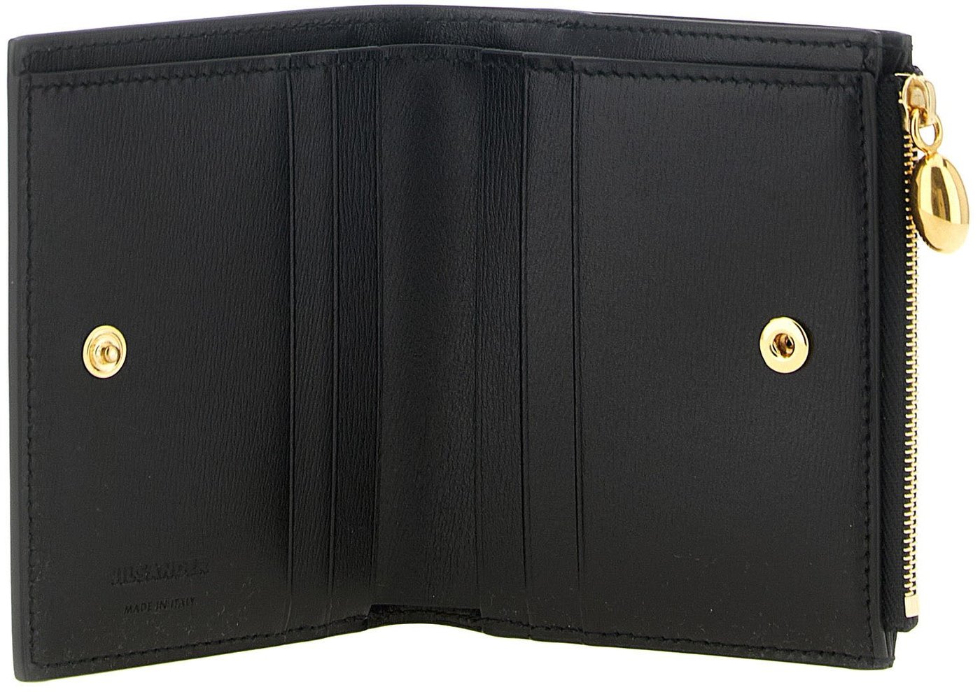 Jil Sander Black Calfskin Cardholder