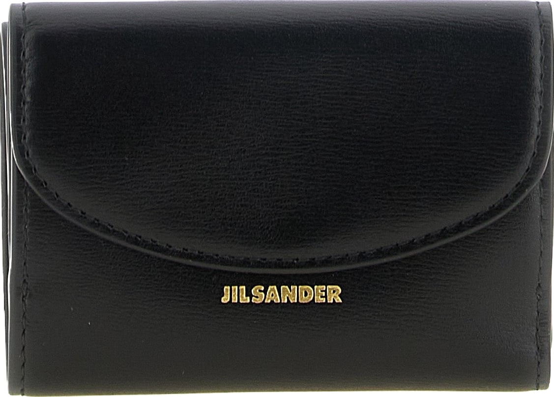 Jil Sander Black Calfskin Cardholder