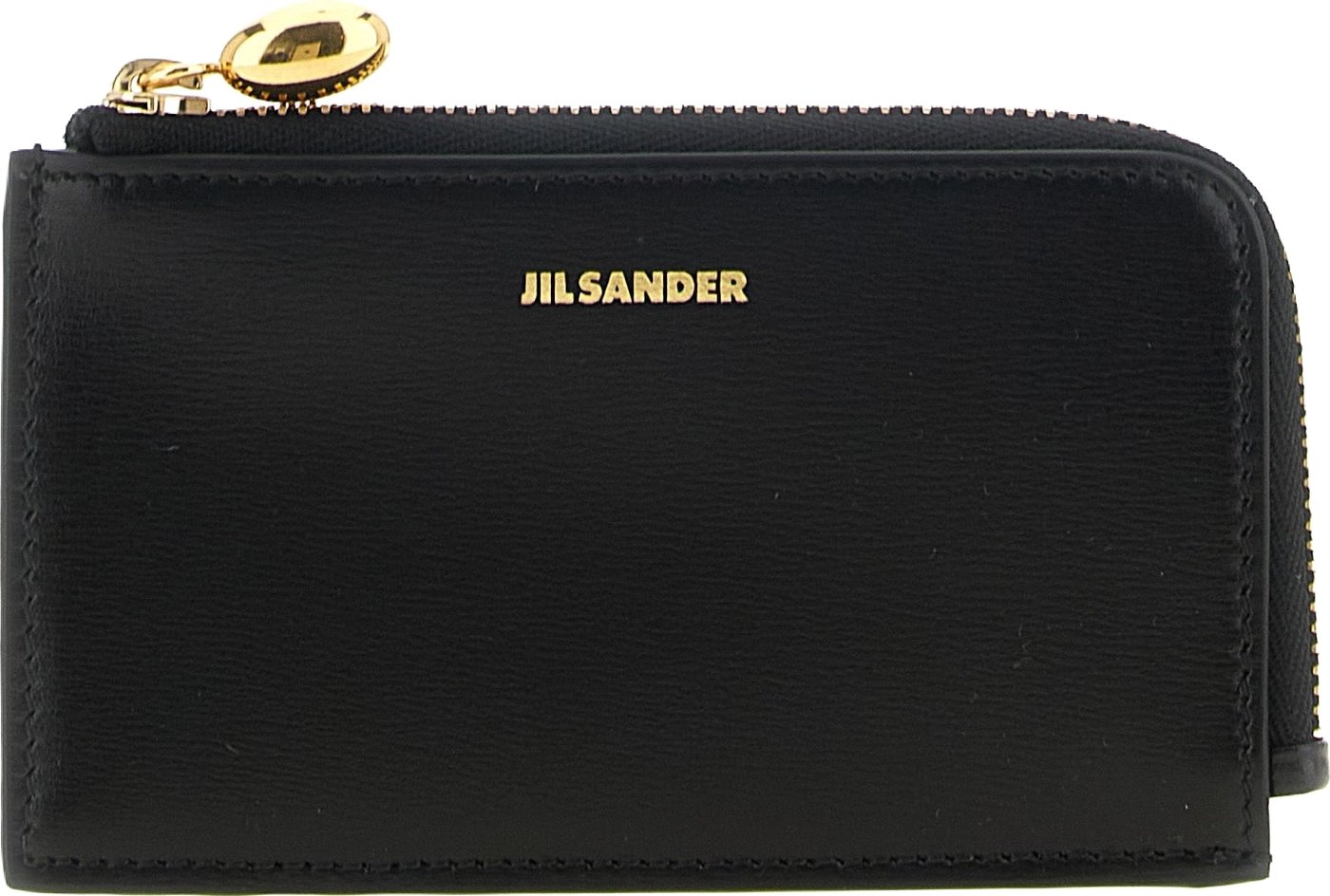 Jil Sander Black Calfskin Cardholder