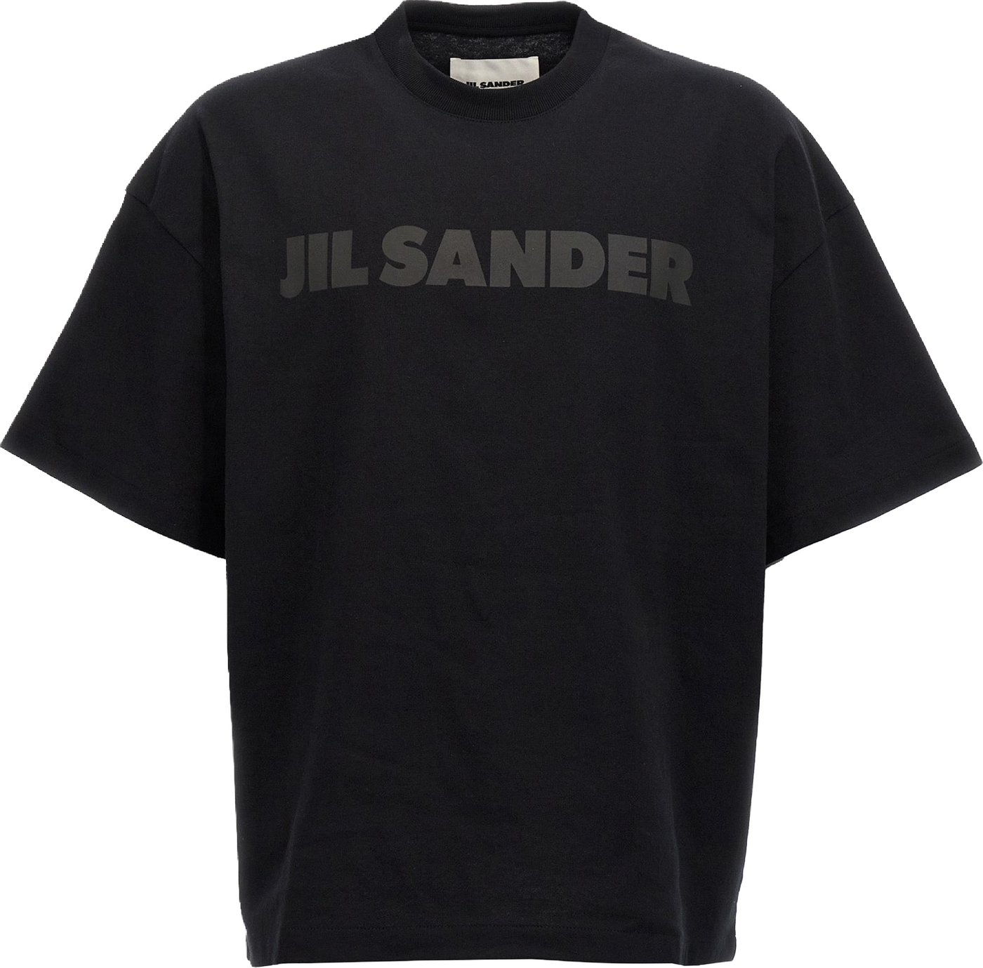 Jil Sander Black Cotton T-Shirt
