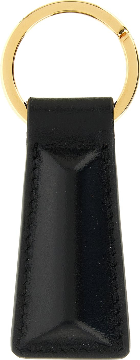 Jil Sander Black Calfskin Keychain