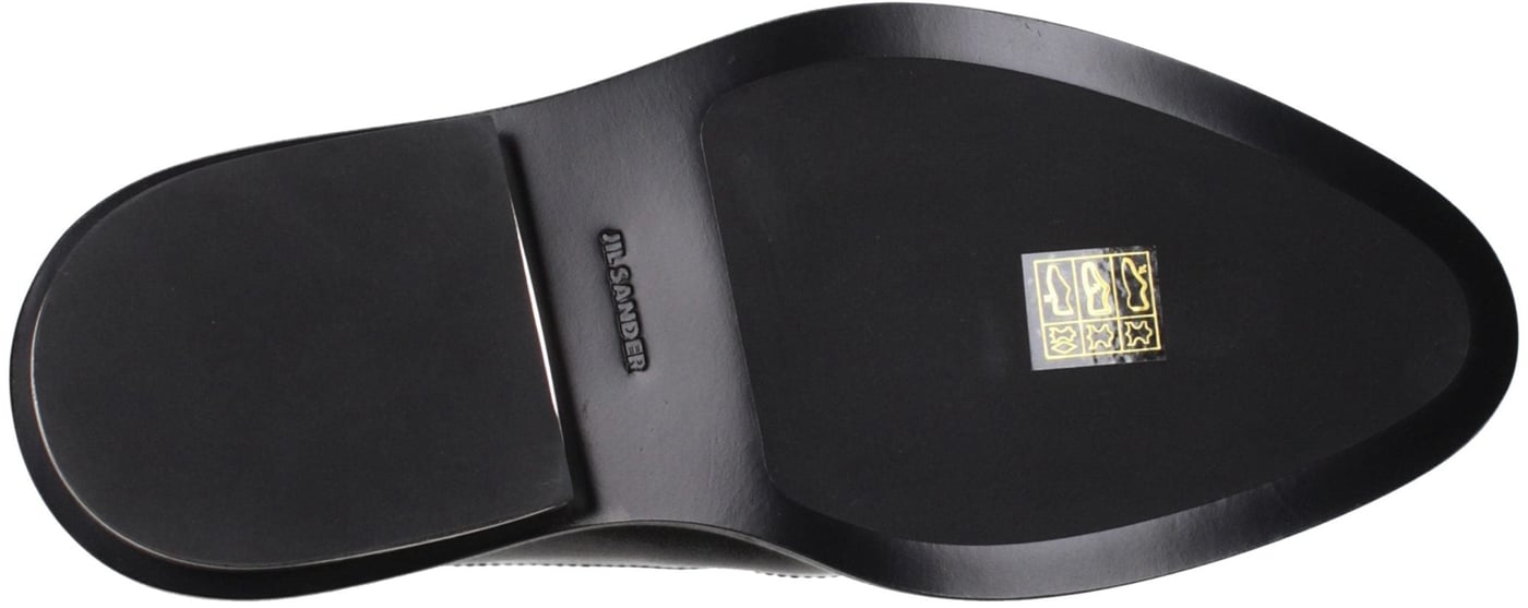 Jil Sander Black Leather Ankle Boots