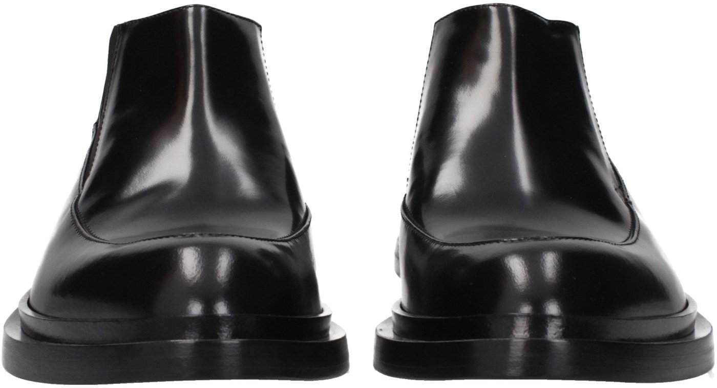 Jil Sander Black Leather Ankle Boots