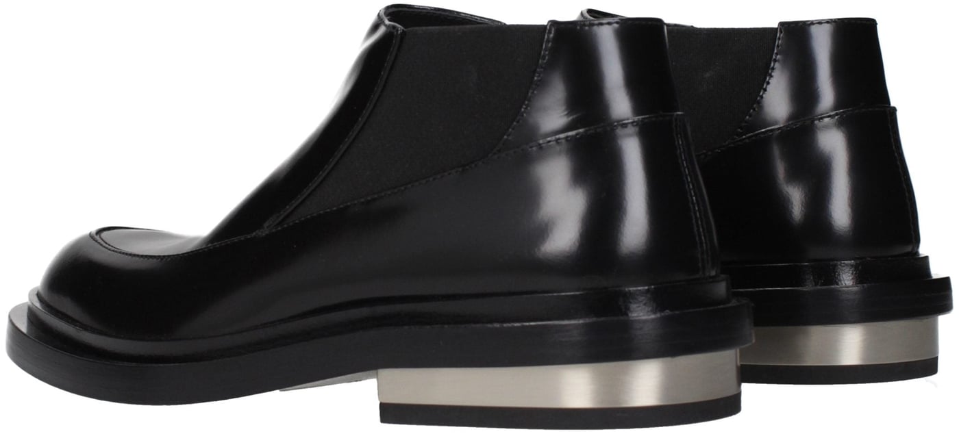 Jil Sander Black Leather Ankle Boots