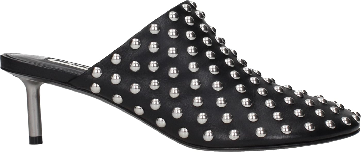 Jil Sander Black Leather Mules