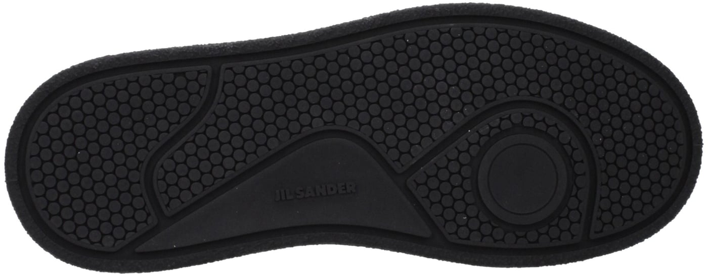 Jil Sander Black Leather Platform Sneakers