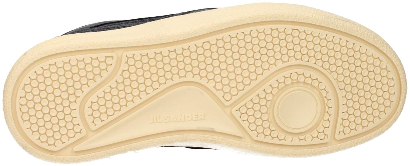 Jil Sander Black Leather Low Top Sneakers
