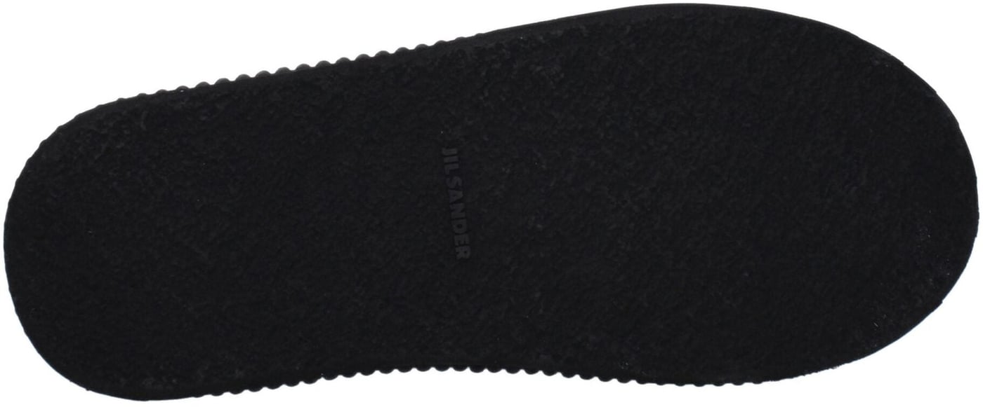 Jil Sander Black Fabric Platform Sneakers