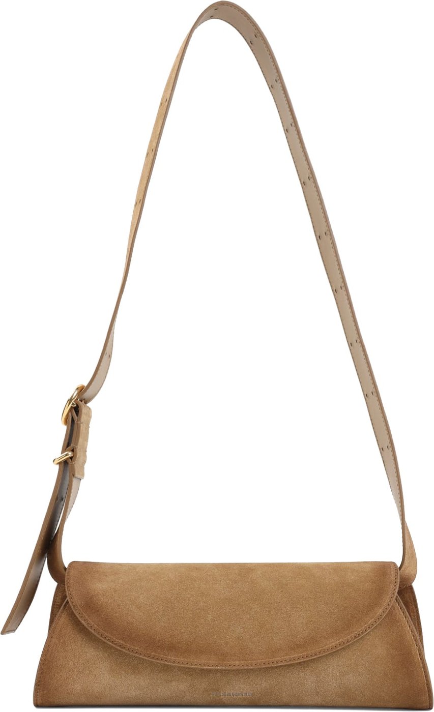 Jil Sander Suede Cannolo Bag