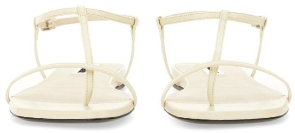 Leather Sandals With Ankle Strap