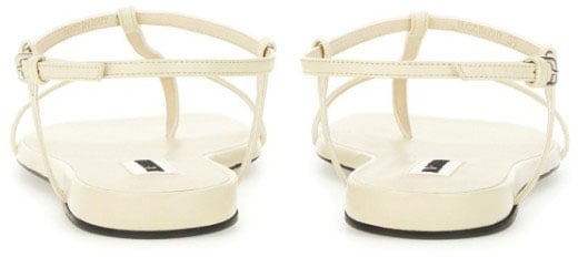 Leather Sandals With Ankle Strap
