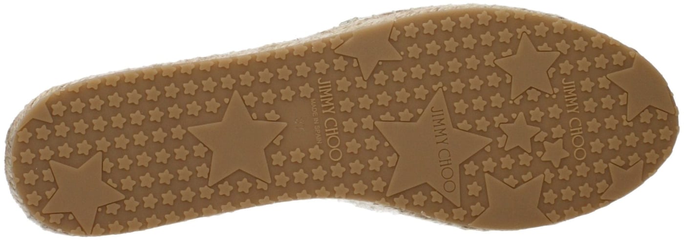 Jimmy Choo White Leather Espadrilles