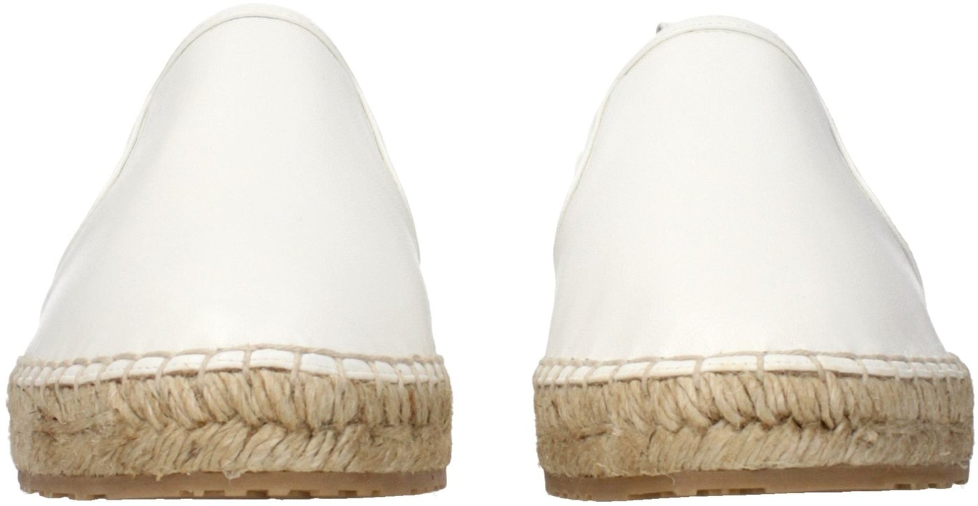 Jimmy Choo White Leather Espadrilles