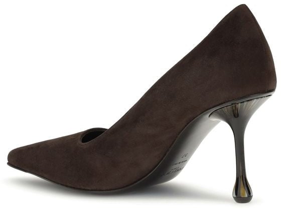 Jimmy Choo Brown Leather High Heel Pumps