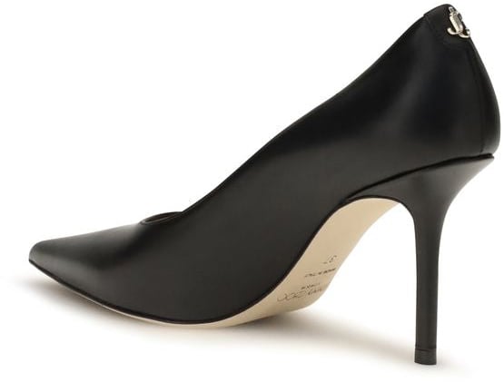Jimmy Choo Black Calf Leather Bos Taurus High Heel Pumps