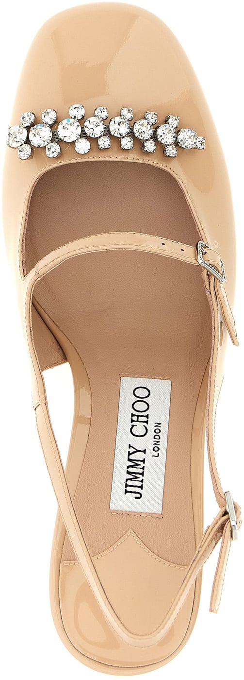 Jimmy Choo Multicolor Leather Mid Heel Pumps