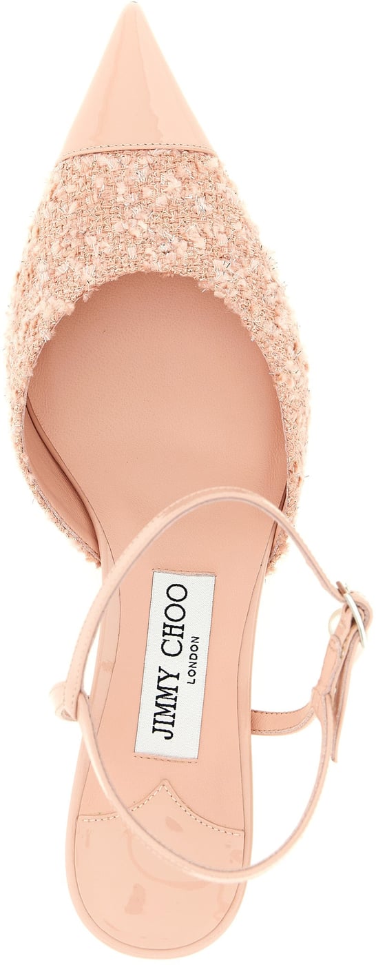 Jimmy Choo Multicolor Tencel Mid Heel Pumps