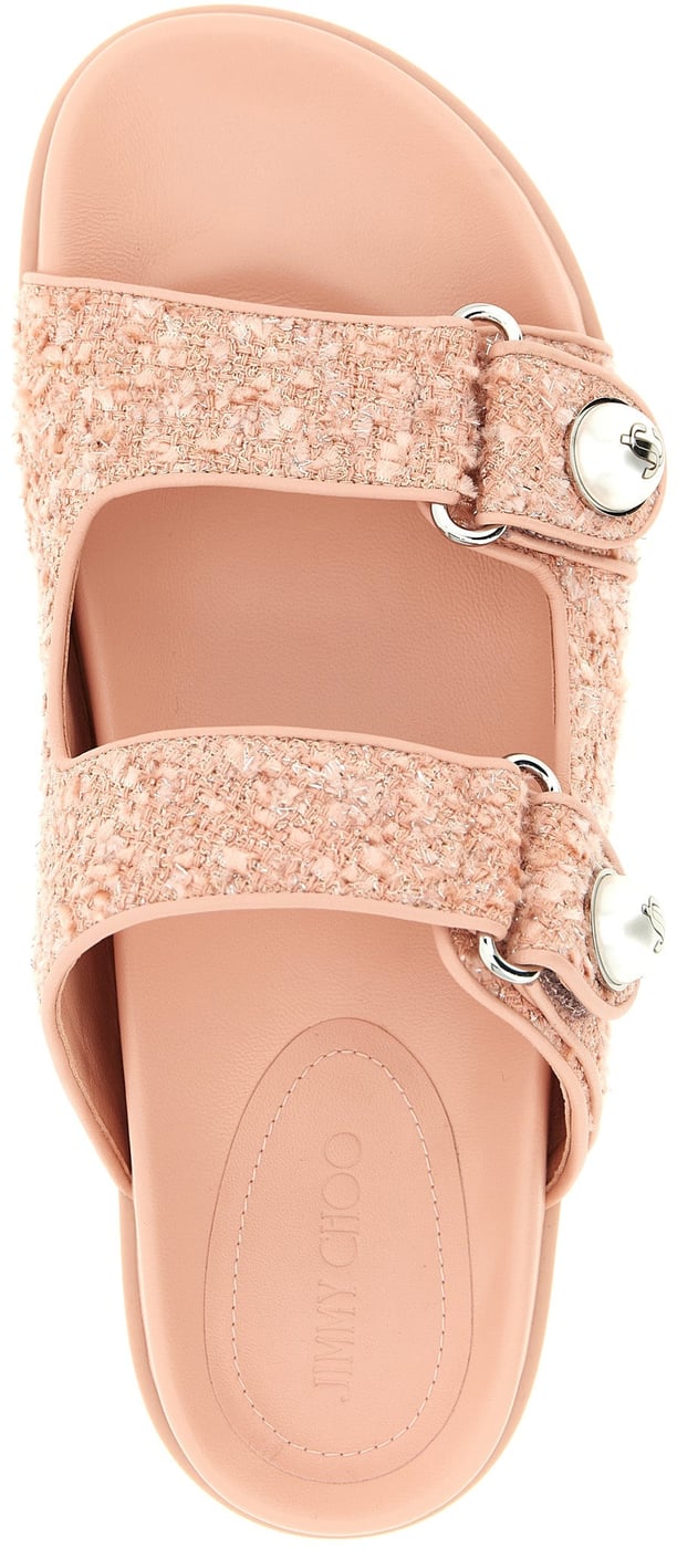 Jimmy Choo Multicolor Tencel Slides