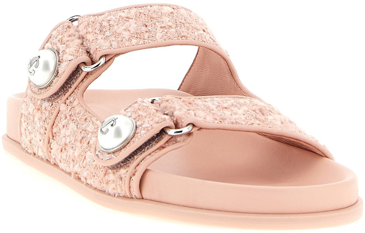 Jimmy Choo Multicolor Tencel Slides