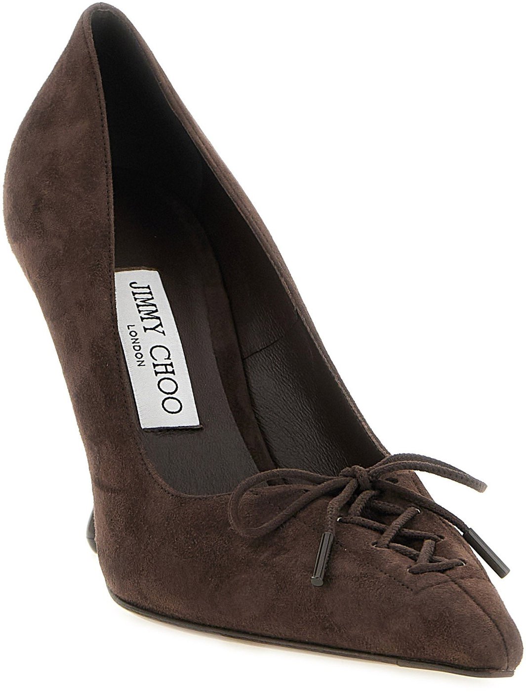Jimmy Choo Brown Leather High Heel Pumps