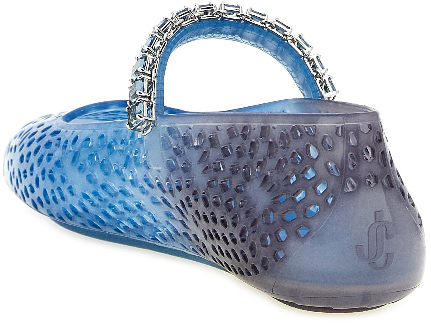 Jimmy Choo Blue Plastic Ballet Flats