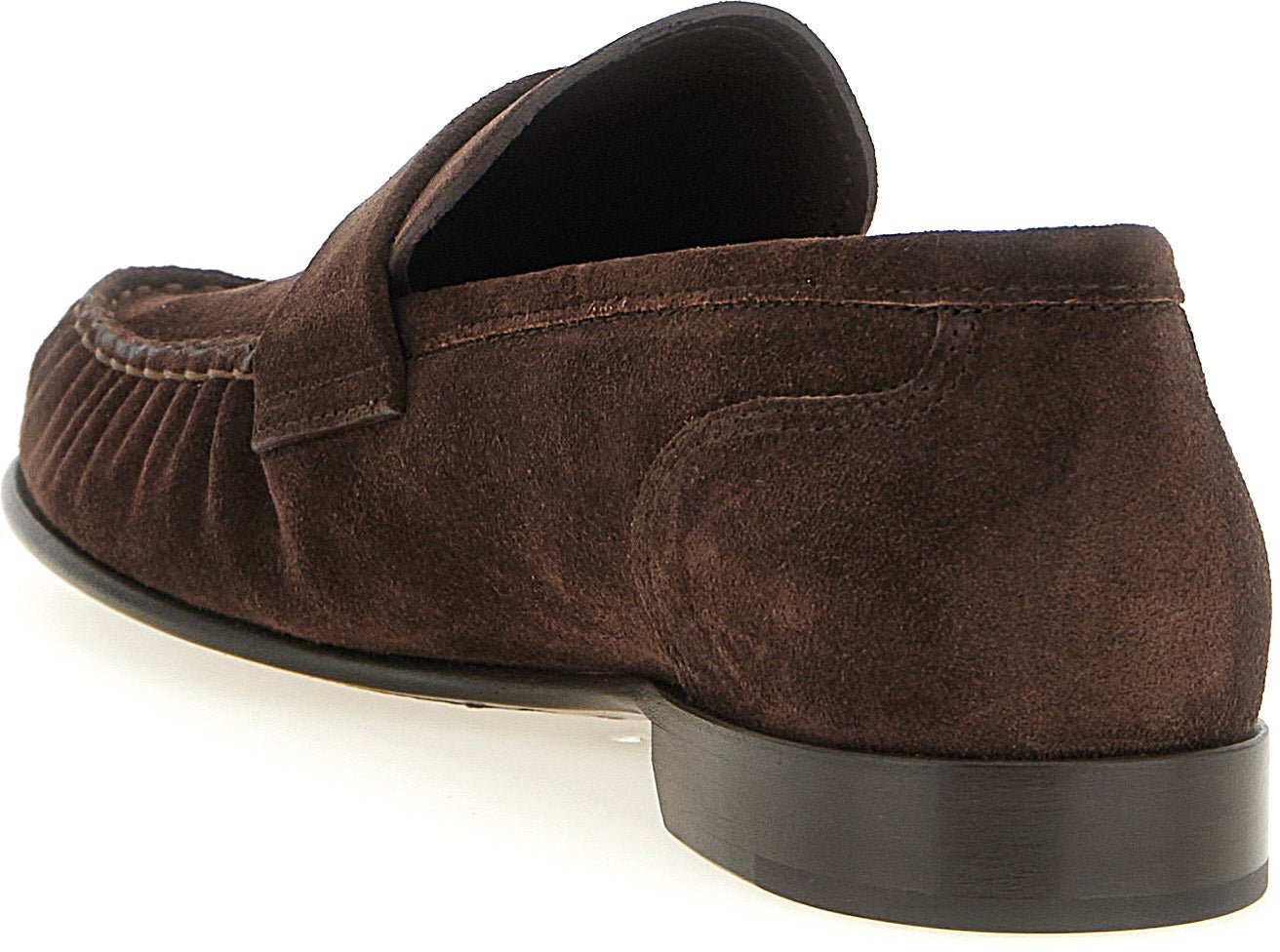 Jimmy Choo Brown Leather Slip-On Loafers