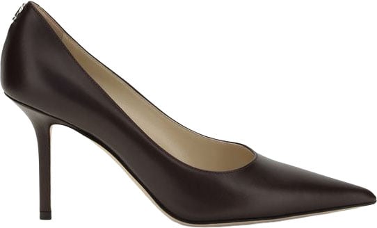 Jimmy Choo Brown Calf Leather Bos Taurus High Heel Pumps