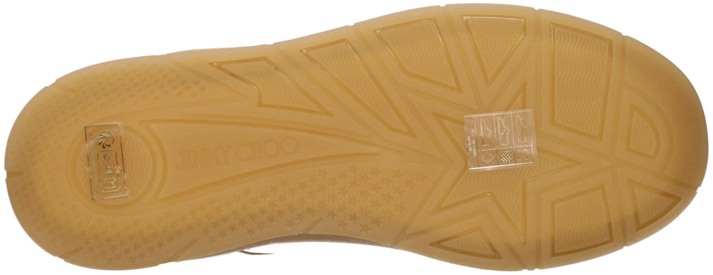 Jimmy Choo Beige Leather Low Top Sneakers