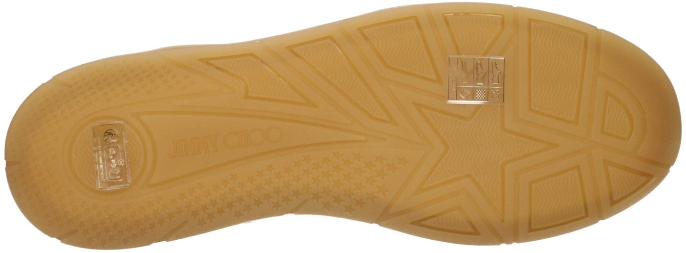 Jimmy Choo Beige Leather Low Top Sneakers