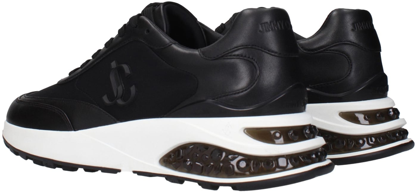 Jimmy Choo Black Fabric Athletic Sneakers
