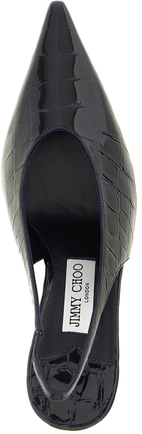 Jimmy Choo Blue Leather High Heel Pumps