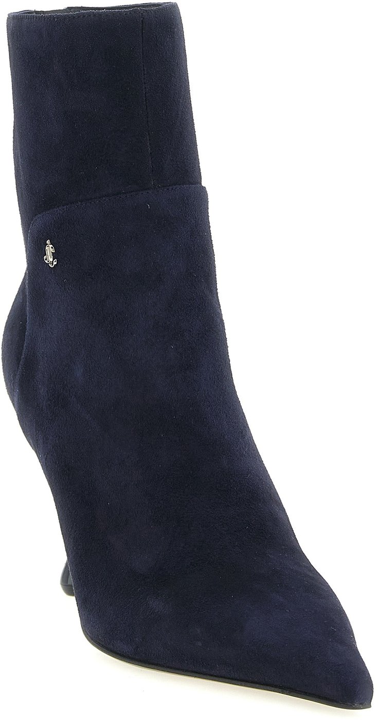 Jimmy Choo Blue Leather Ankle Boots