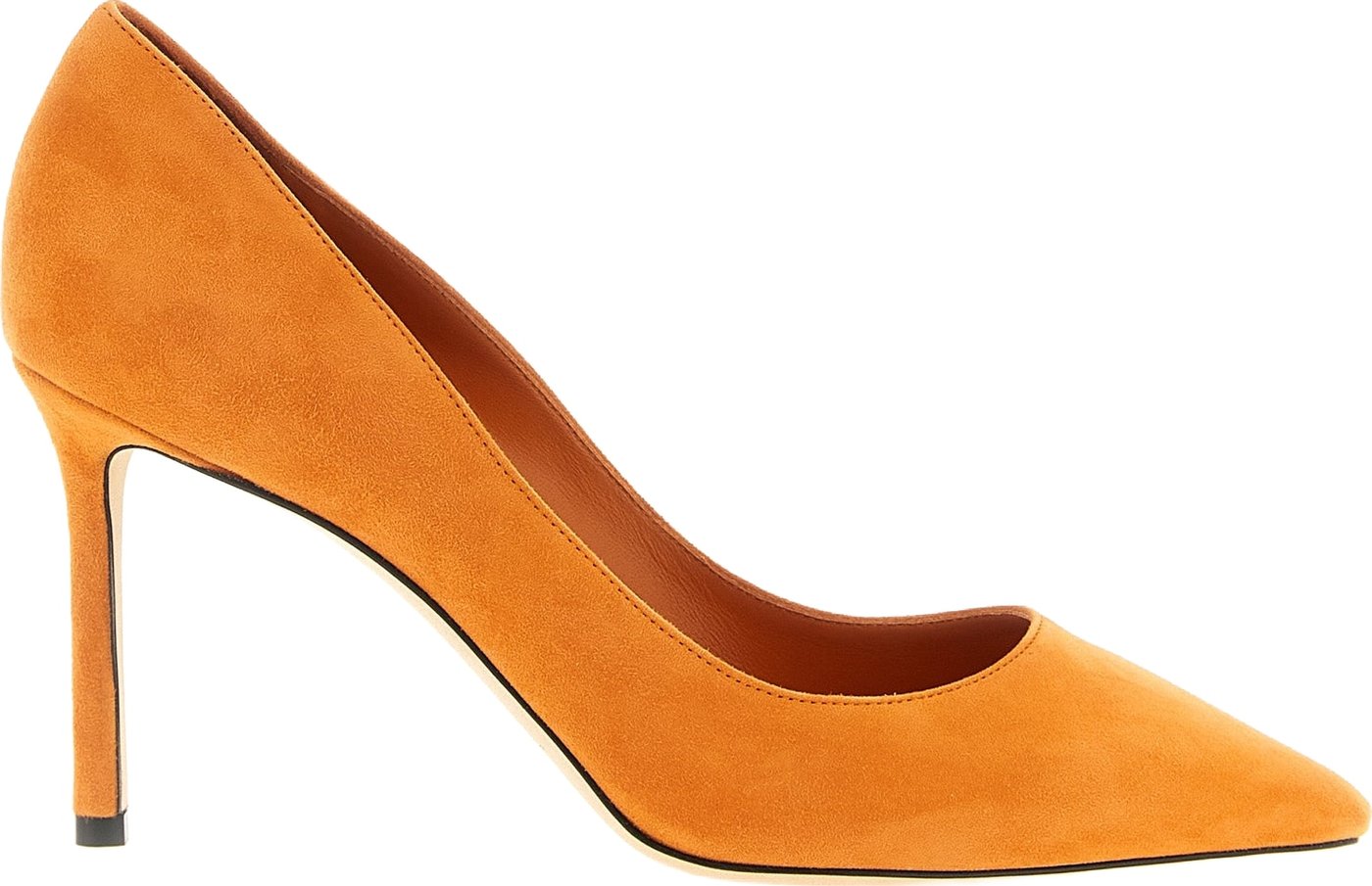 Jimmy Choo Orange Leather High Heel Pumps