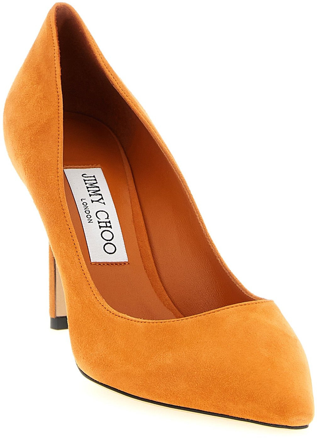 Jimmy Choo Orange Leather High Heel Pumps