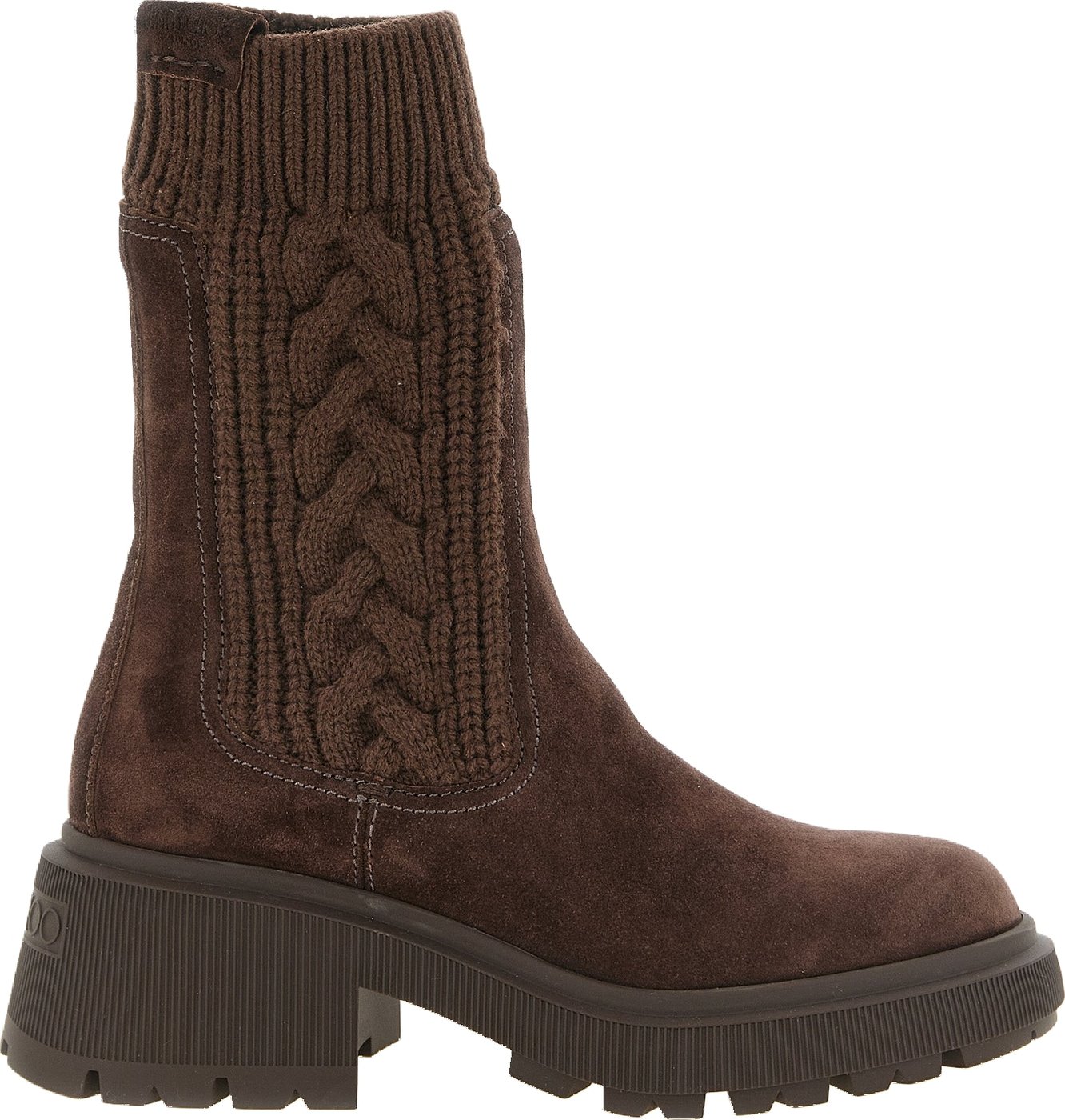 Jimmy Choo Brown Lamb Leather Ankle Boots