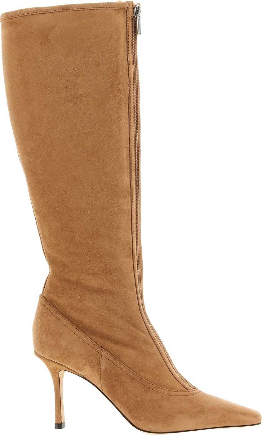 Jimmy Choo Beige Lamb Leather Over The Knee
