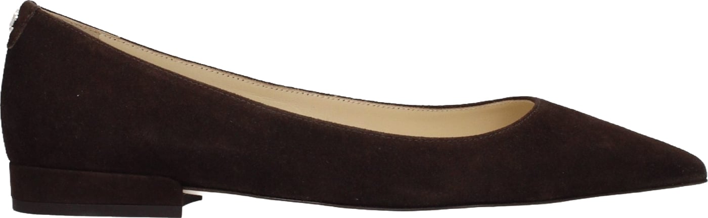 Jimmy Choo Brown Leather Ballet Flats
