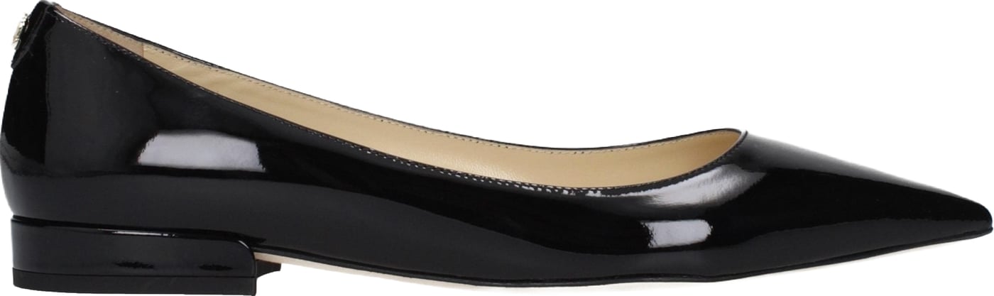 Jimmy Choo Black Leather Flats