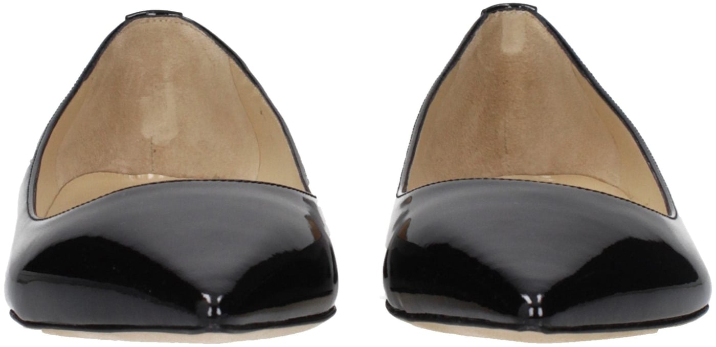 Jimmy Choo Black Leather Flats
