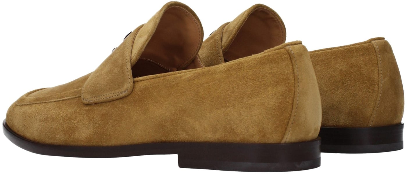 Jimmy Choo Brown Leather Slip-On Loafers