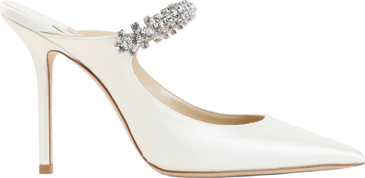 Jimmy Choo Bing Satin 100 Mules