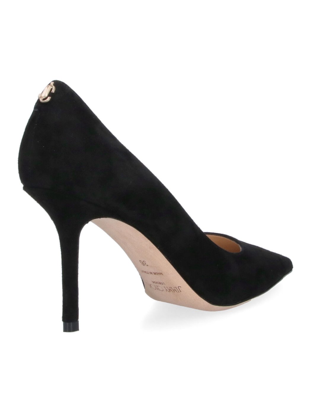 Pointed-Toe Black Pumps with Mid-Height Stiletto Heel
