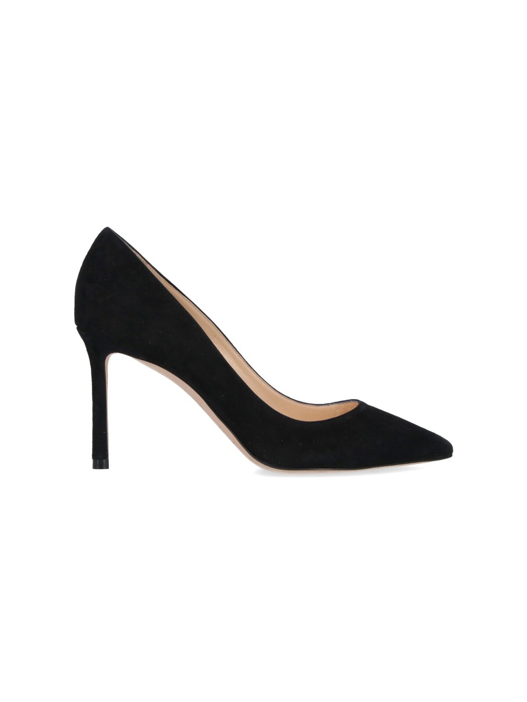 Pointed-Toe Slip-On Pumps With Stiletto Heel