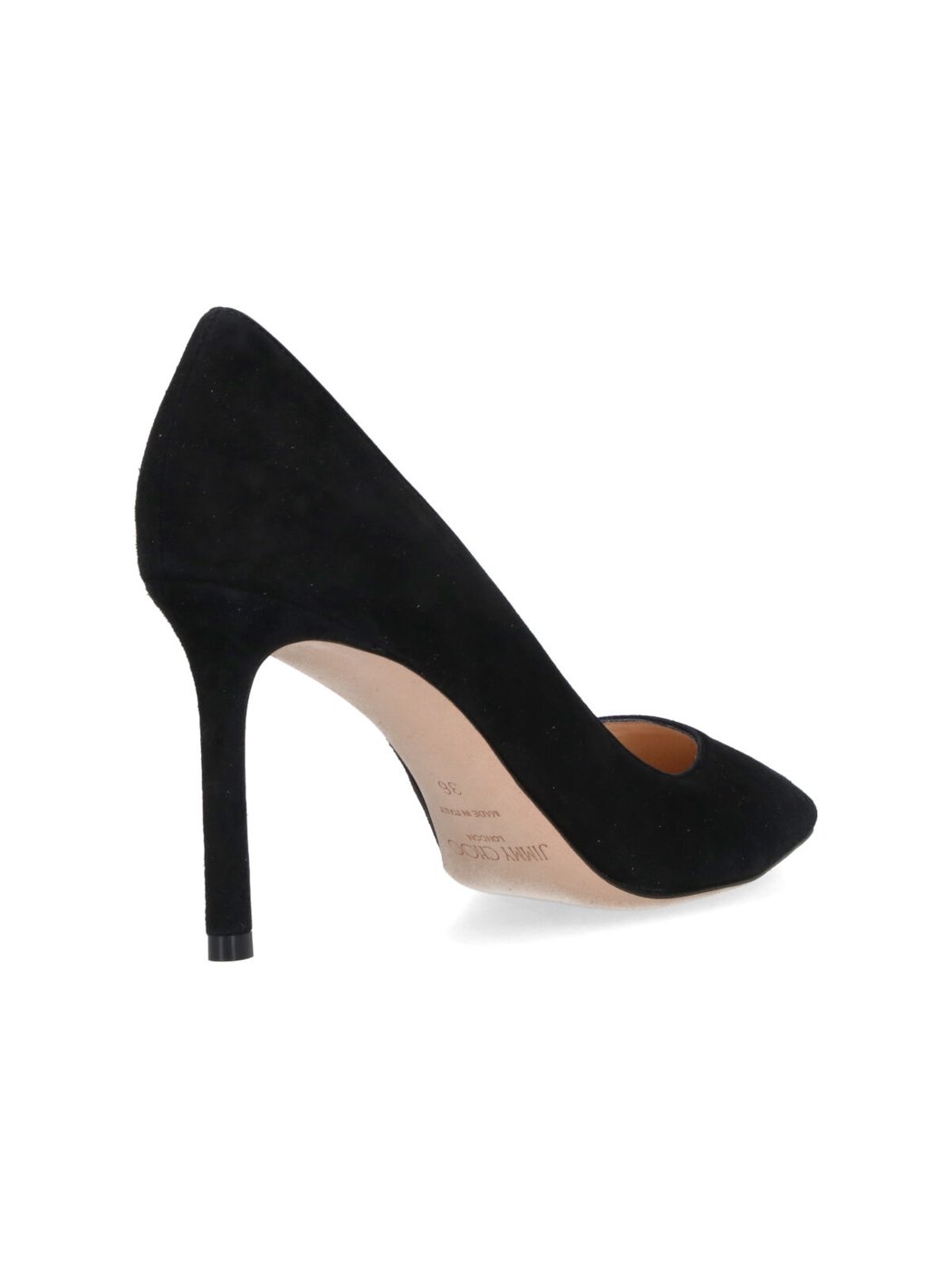 Pointed-Toe Slip-On Pumps With Stiletto Heel