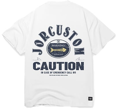 Jorcustom Caution Loose Fit T-Shirt
