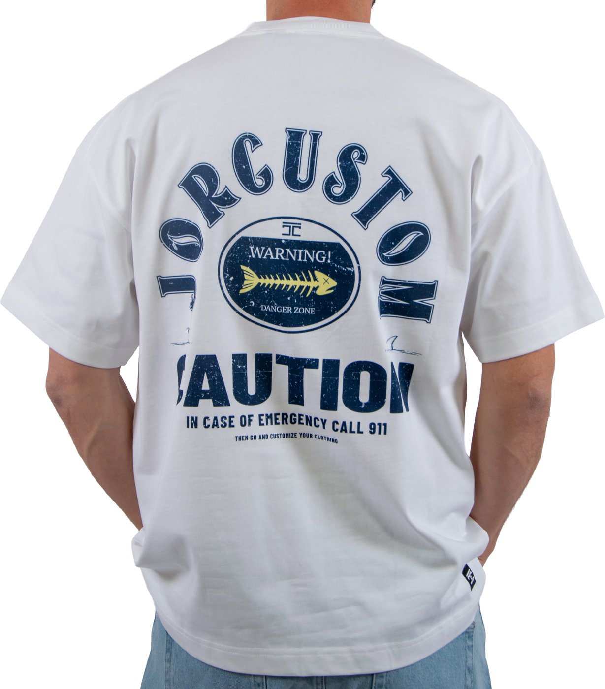 Jorcustom Caution Loose Fit T-Shirt