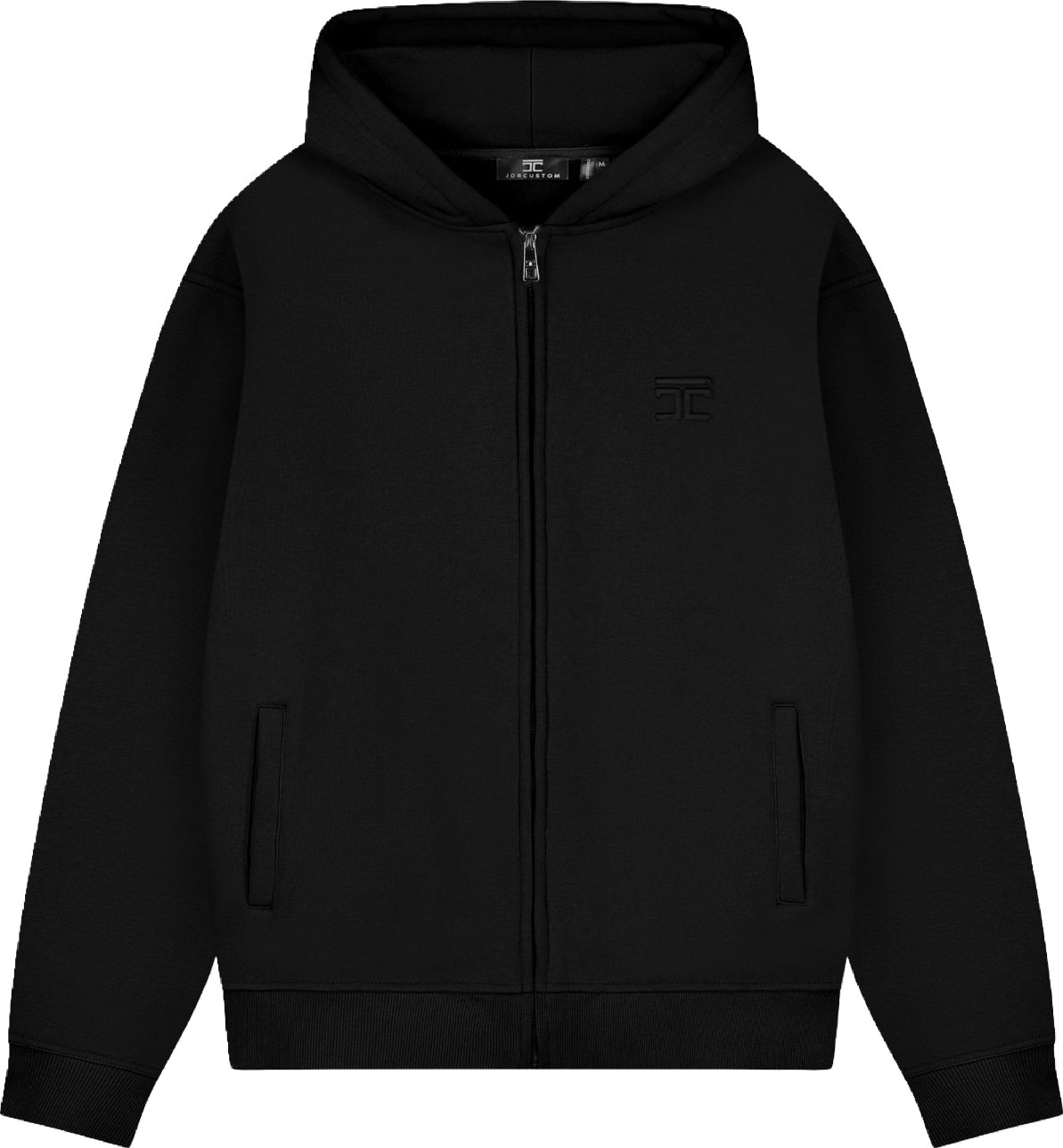 Jorcustom HeritageInMotion Fleece Zipped Hoodie M-FW26-ZIPHOODIE-HERITAGE Black