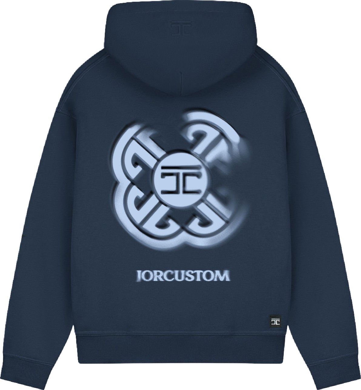 JORCUSTOM jorcustommonogramfleecezippedhoodiemfw26ziphoodiemonogrammidnightblue image_1