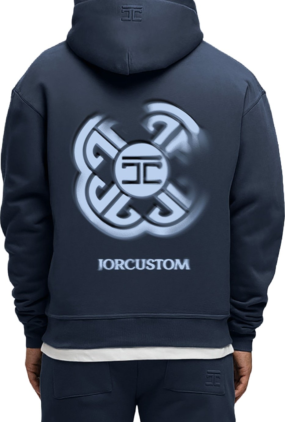 JORCUSTOM jorcustommonogramfleecezippedhoodiemfw26ziphoodiemonogrammidnightblue image_3