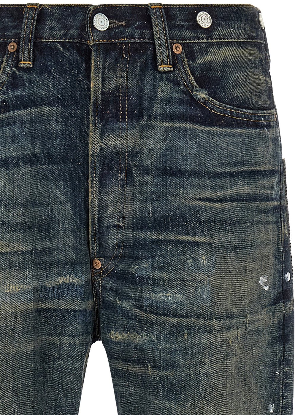 Junya Watanabe Blue Cotton Straight-Leg Jeans